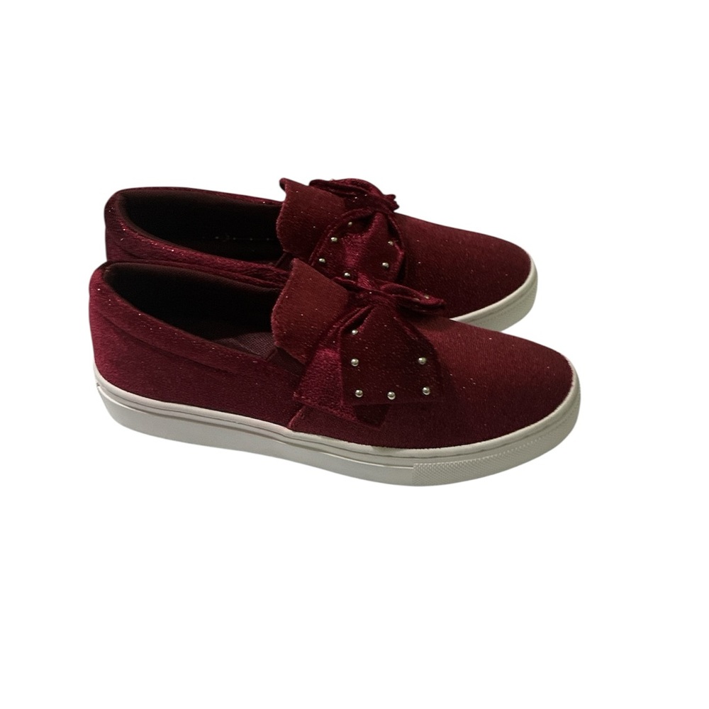 Isaac Mizrahi Red Sneakers with Bow - Picture 2 of 4